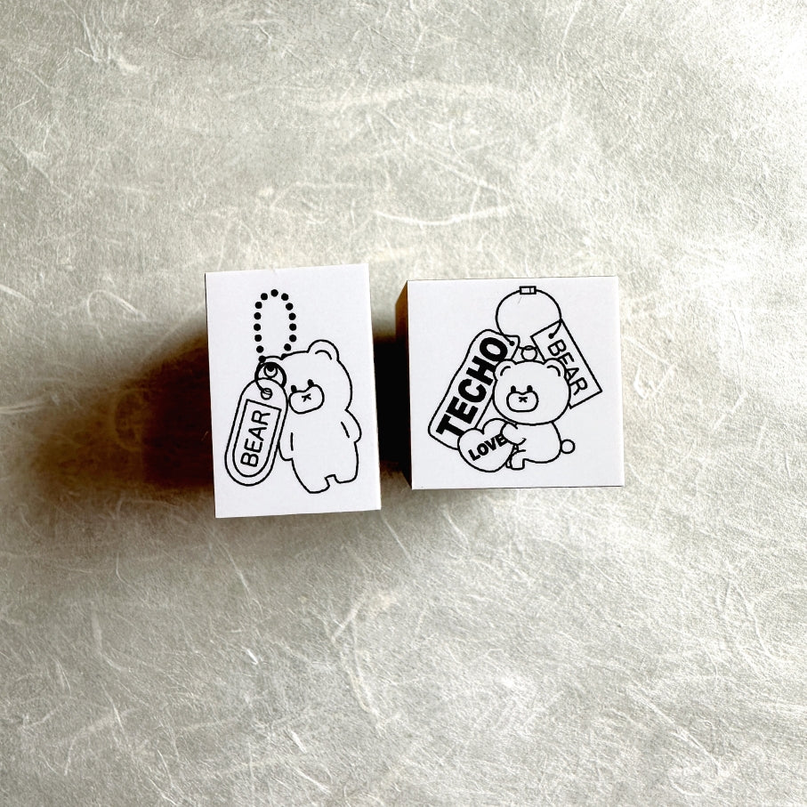 Tomoshop - Bear charm rubber stamps