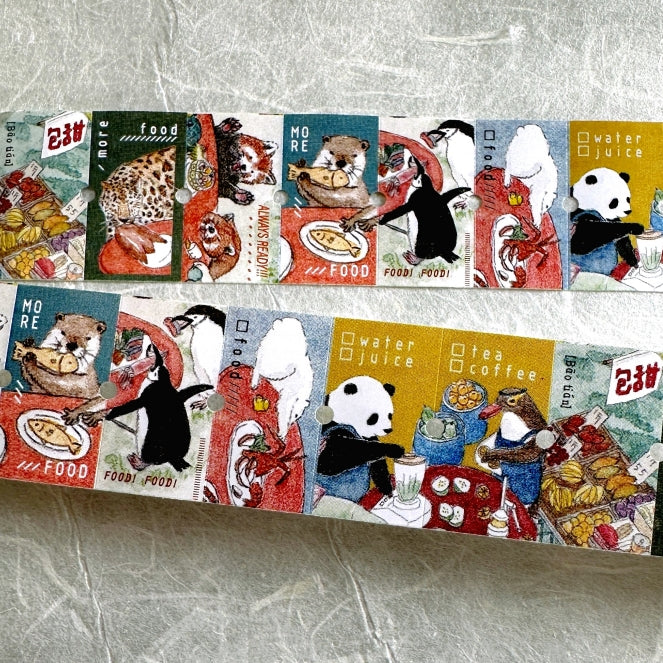 Jhu Gong Fan Hua - More Food 2.0 label sticker roll SAMPLES