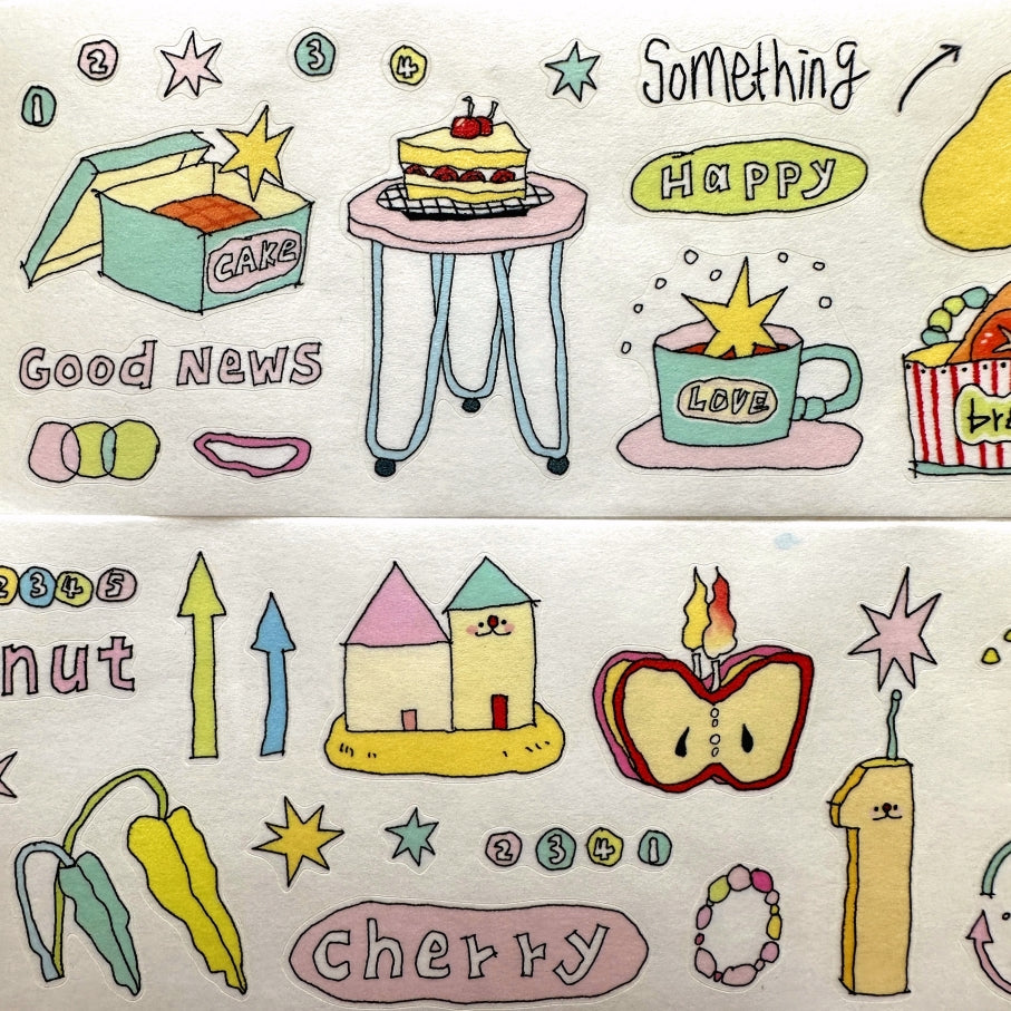 TuLi - Welcome Sweet kiss-cut washi tape SAMPLES