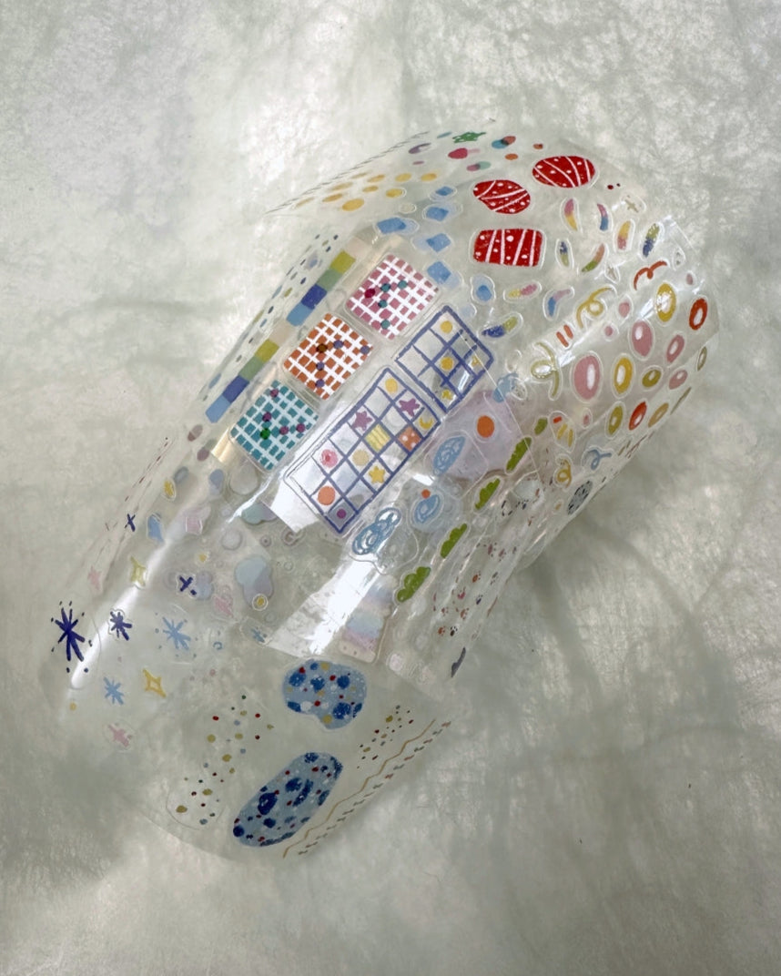 Cyan - Candy Fantasia kiss-cut PET tape SAMPLES