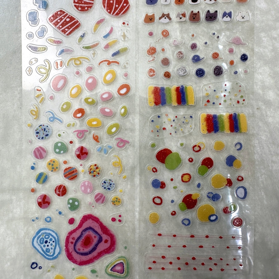 Cyan - Candy Fantasia kiss-cut PET tape SAMPLES