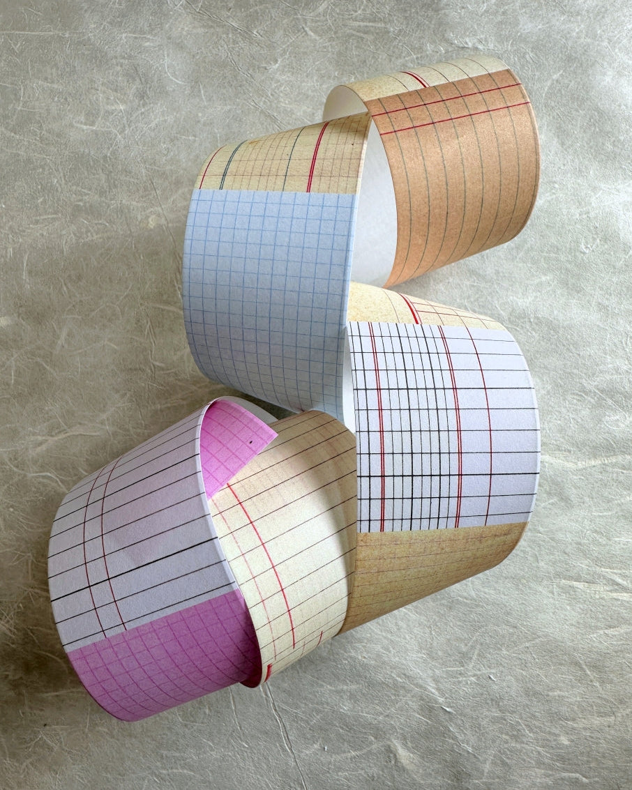 Two Raccoons - Grid matte paper tape SAMPLES