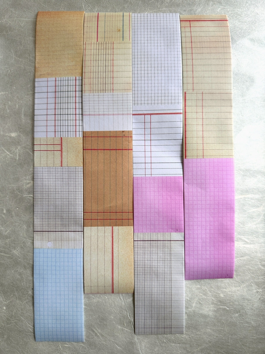 Two Raccoons - Grid matte paper tape SAMPLES