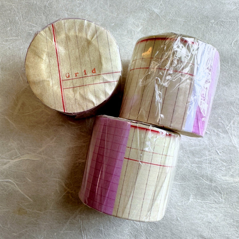 Two Raccoons - Grid matte paper tape SAMPLES