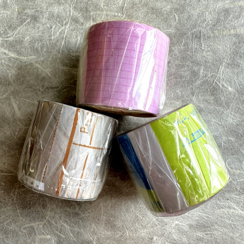 Two Raccoons - retro vintage-style collage matte paper tape SAMPLES