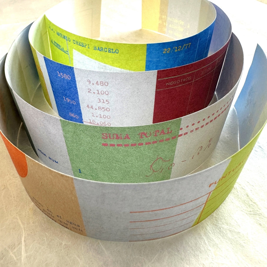 Two Raccoons - retro vibes color block collage matte paper tape SAMPLES