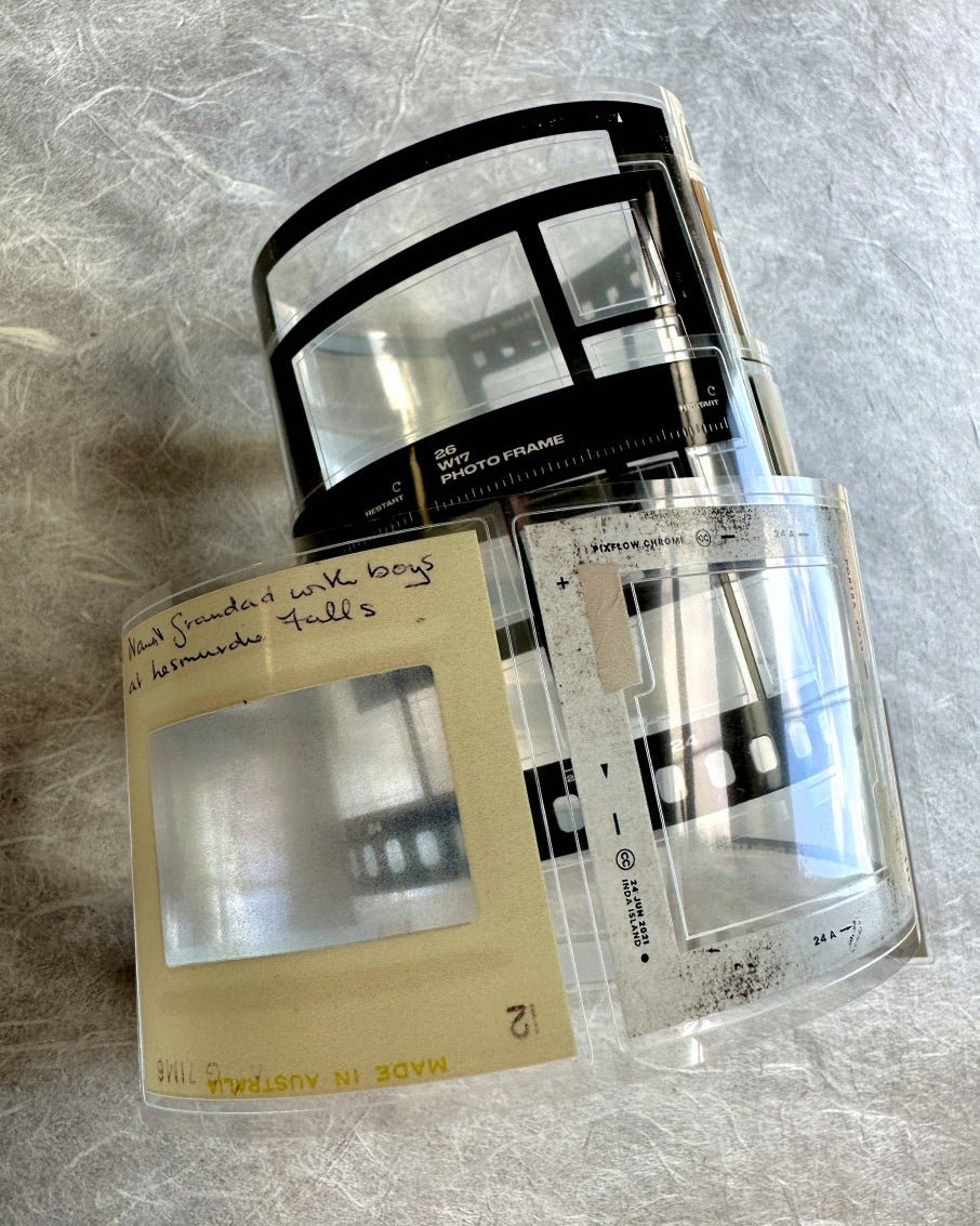 Two Raccoons - film frames kiss-cut PET tape SAMPLES