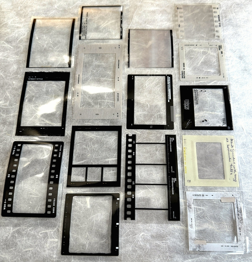 Two Raccoons - film frames kiss-cut PET tape SAMPLES