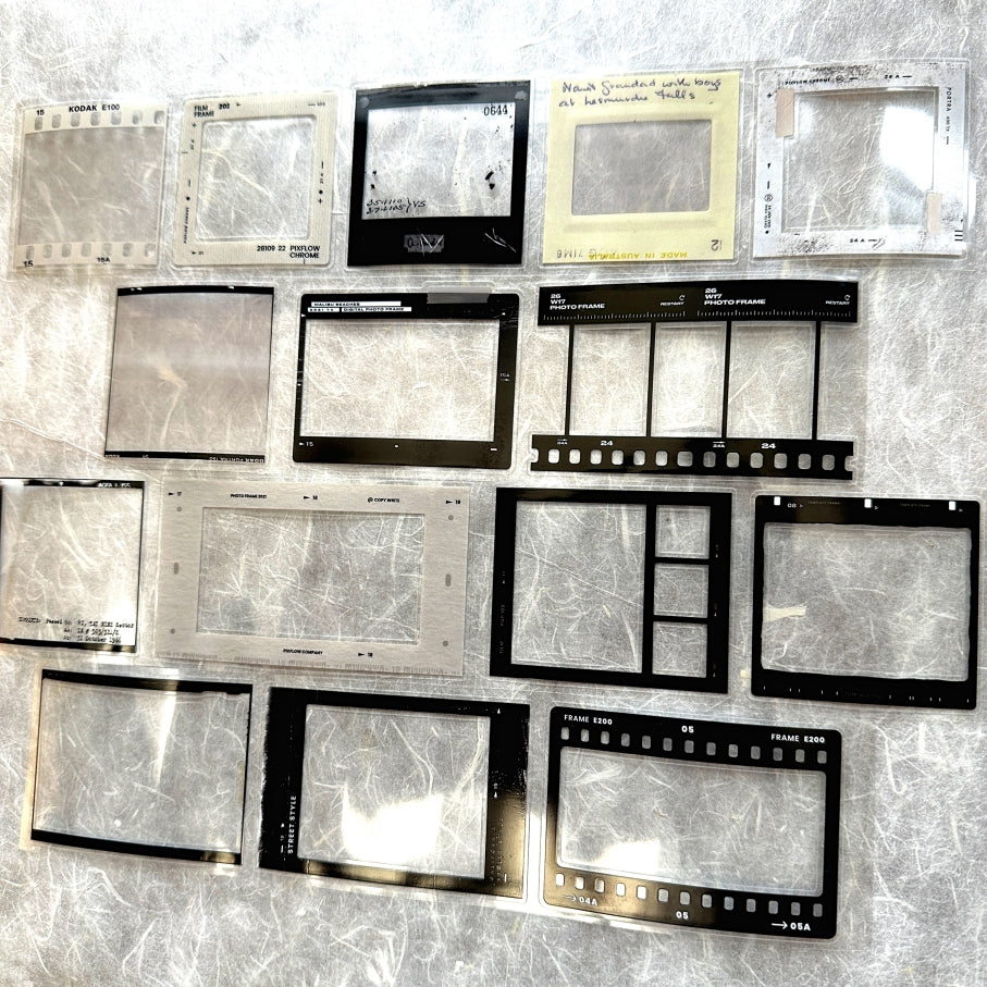 Two Raccoons - film frames kiss-cut PET tape SAMPLES