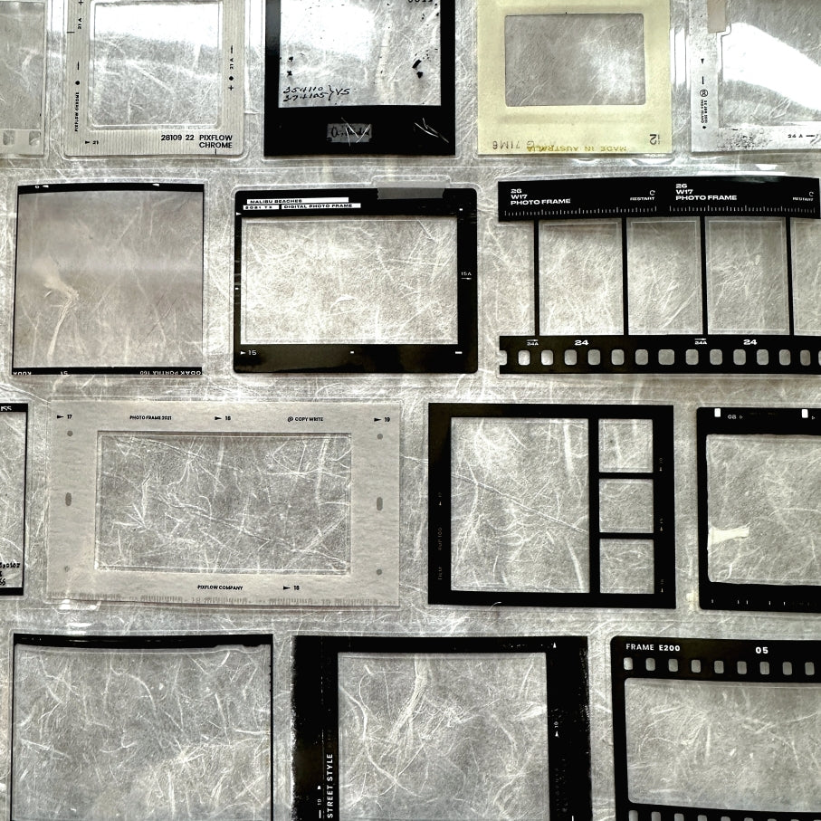 Two Raccoons - film frames kiss-cut PET tape SAMPLES