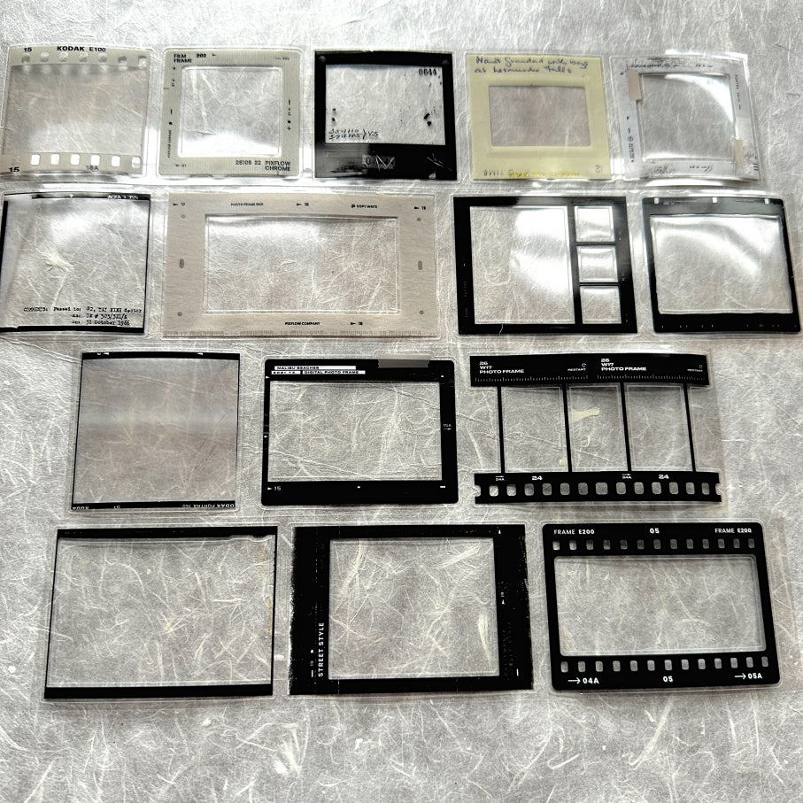 Two Raccoons - film frames kiss-cut PET tape SAMPLES