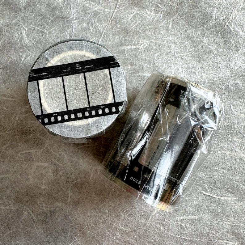 Two Raccoons - film frames kiss-cut PET tape SAMPLES