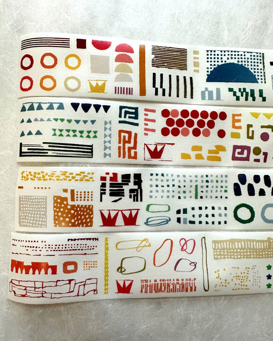 Two Raccoons - Queen kiss-cut washi tape SAMPLES