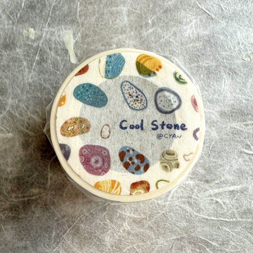 Two Raccoons x Cyan - Cool Stone kiss-cut washi tape SAMPLES