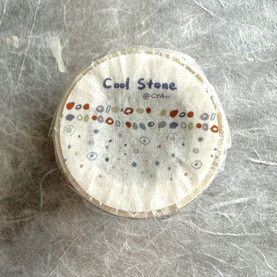Two Raccoons x Cyan - Cool Stone kiss-cut washi tape SAMPLES
