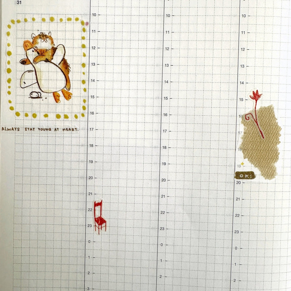 袜子Meow - Fairy Tale kiss-cut washi tape SAMPLES