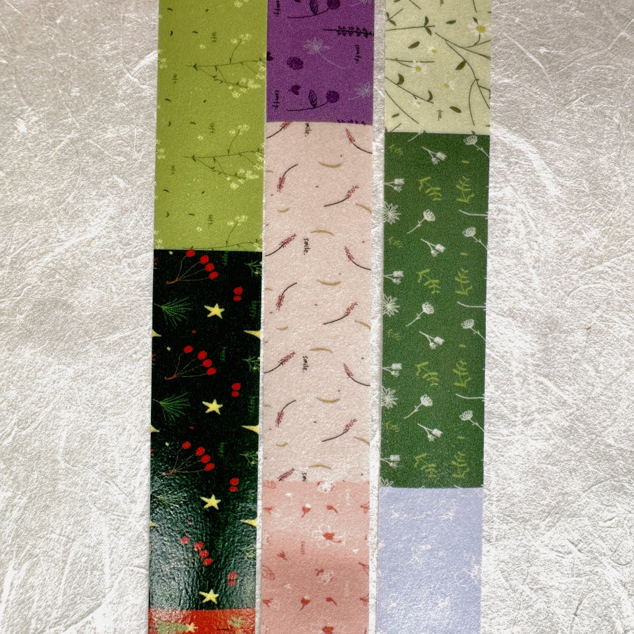 Two Raccoons x Aimee - Collection of Flowers and Plants washi tape SAMPLES