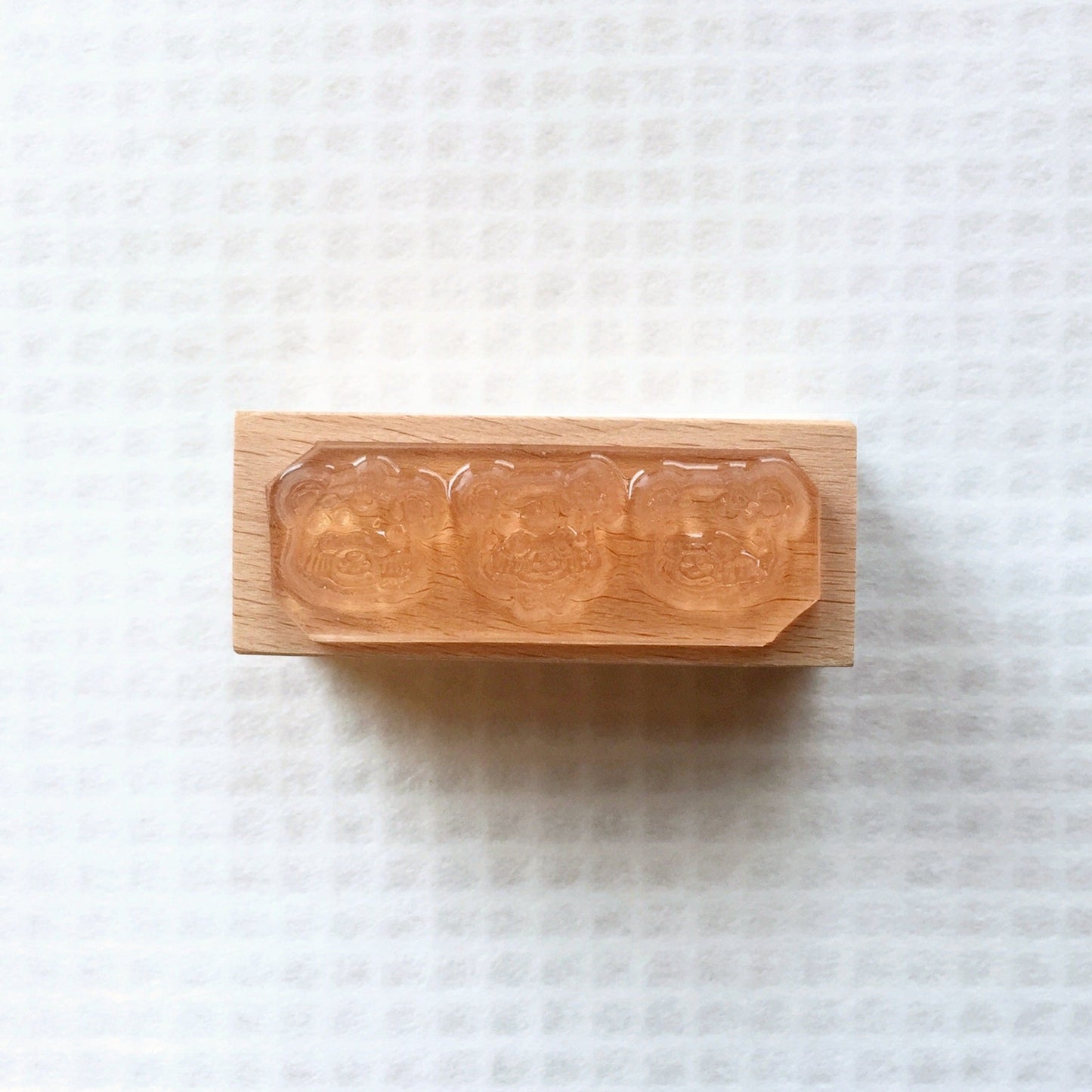 Two Raccoons x Day - Three Little Bears rubber stamp