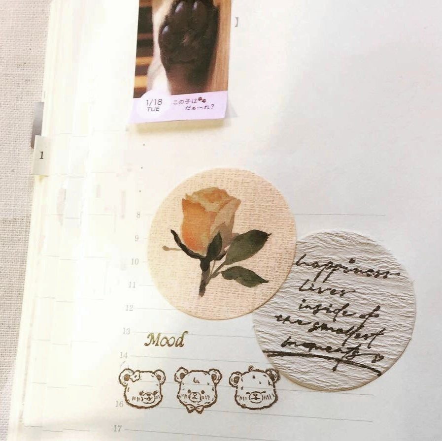 Two Raccoons x Day - Three Little Bears rubber stamp