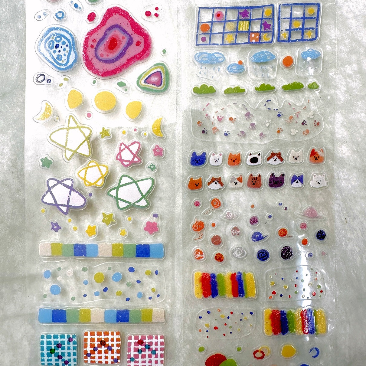 Cyan - Candy Fantasia kiss-cut PET tape SAMPLES