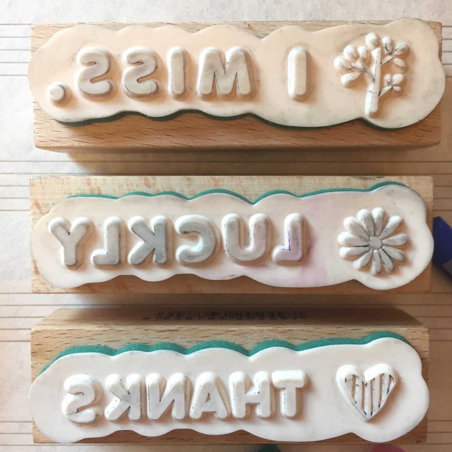 Non-designer - many decorative rubber stamps | *USED* Destash items [Pre-Loved]