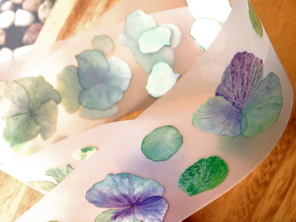 Ursulaloft - Turquoise Petals PET tape (4 cm x 120 cm) SAMPLES