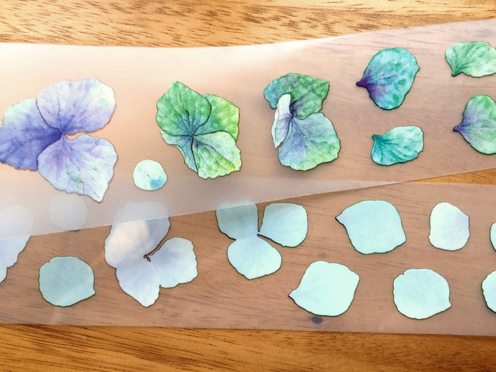 Ursulaloft - Turquoise Petals PET tape (4 cm x 120 cm) SAMPLES