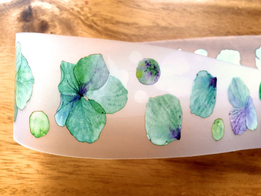 Ursulaloft - Turquoise Petals PET tape (4 cm x 120 cm) SAMPLES
