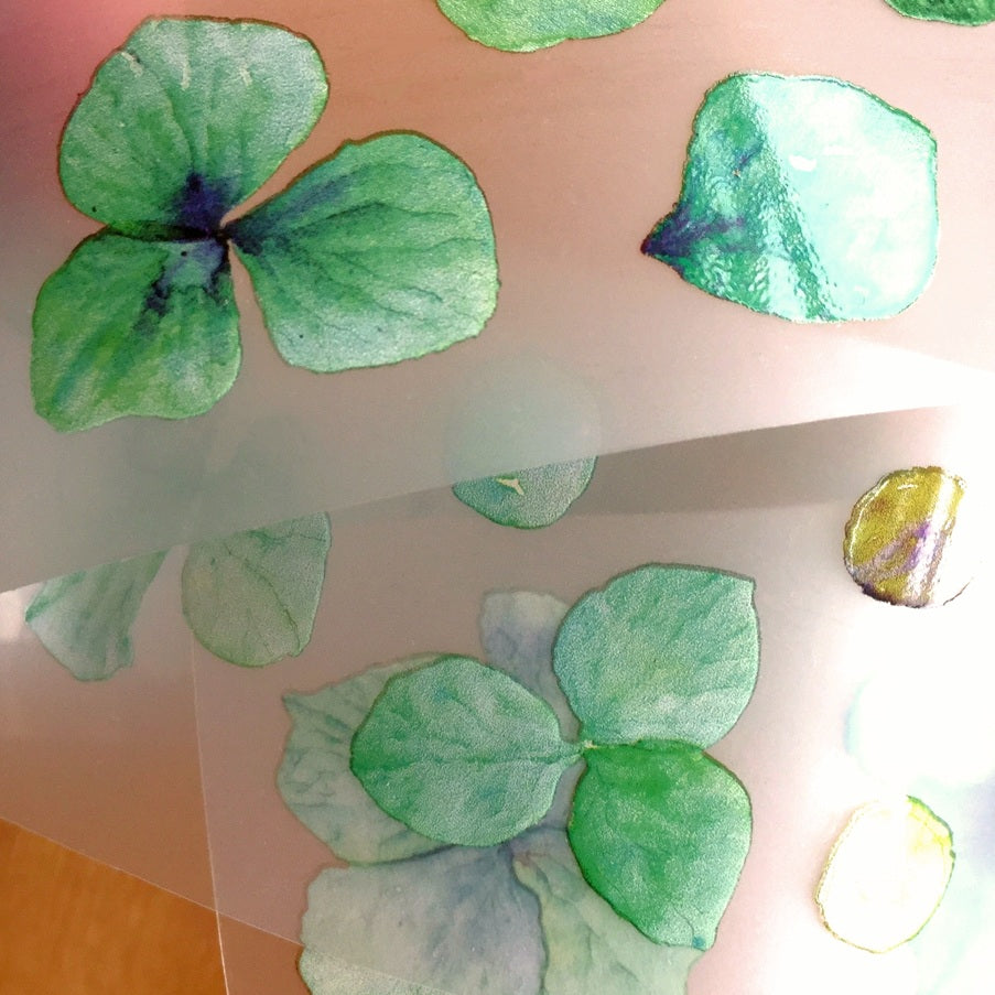 Ursulaloft - Turquoise Petals PET tape (4 cm x 120 cm) SAMPLES