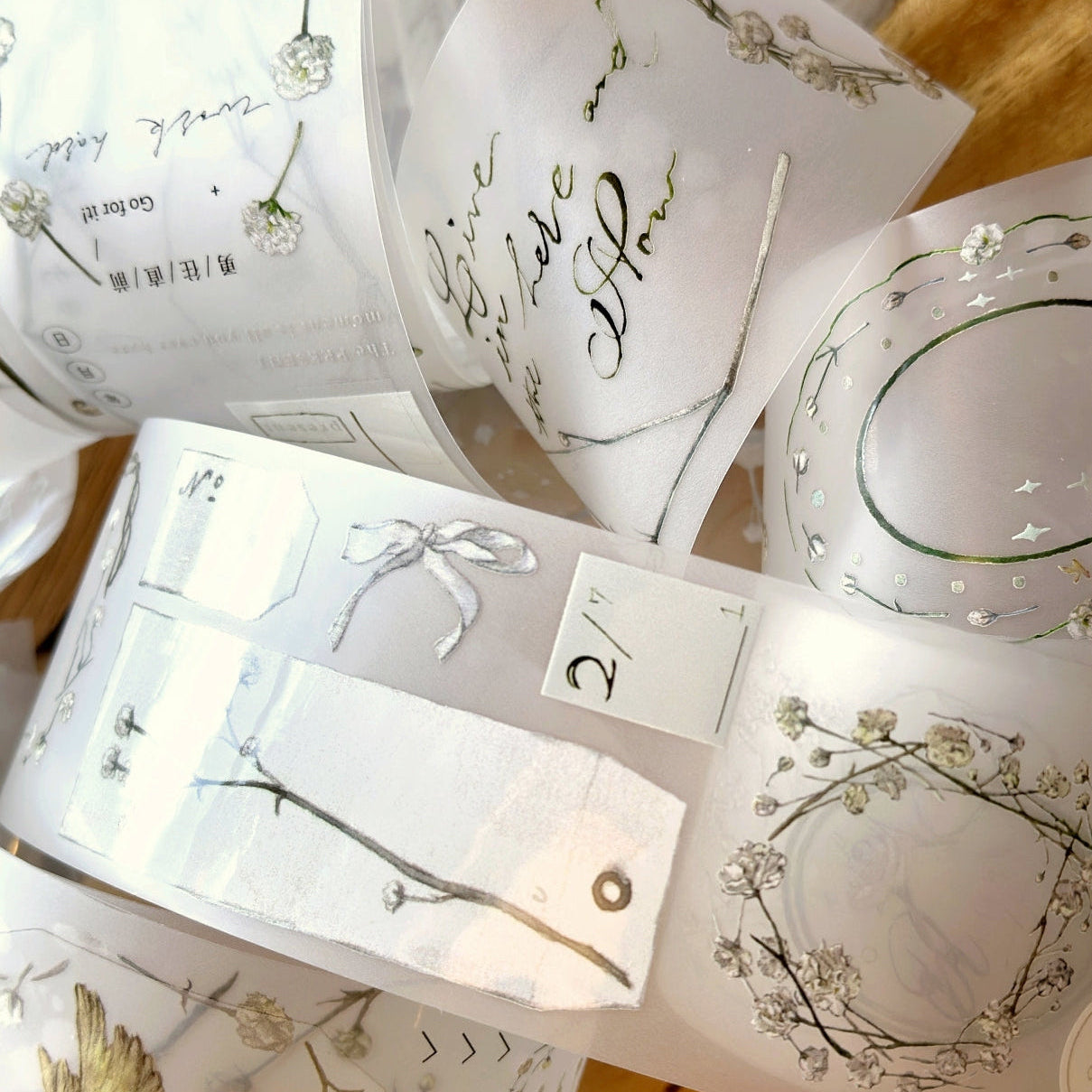 Ursulaloft - Baby's Breath Knot Ring PET tape (5 cm x 333 cm) SAMPLES