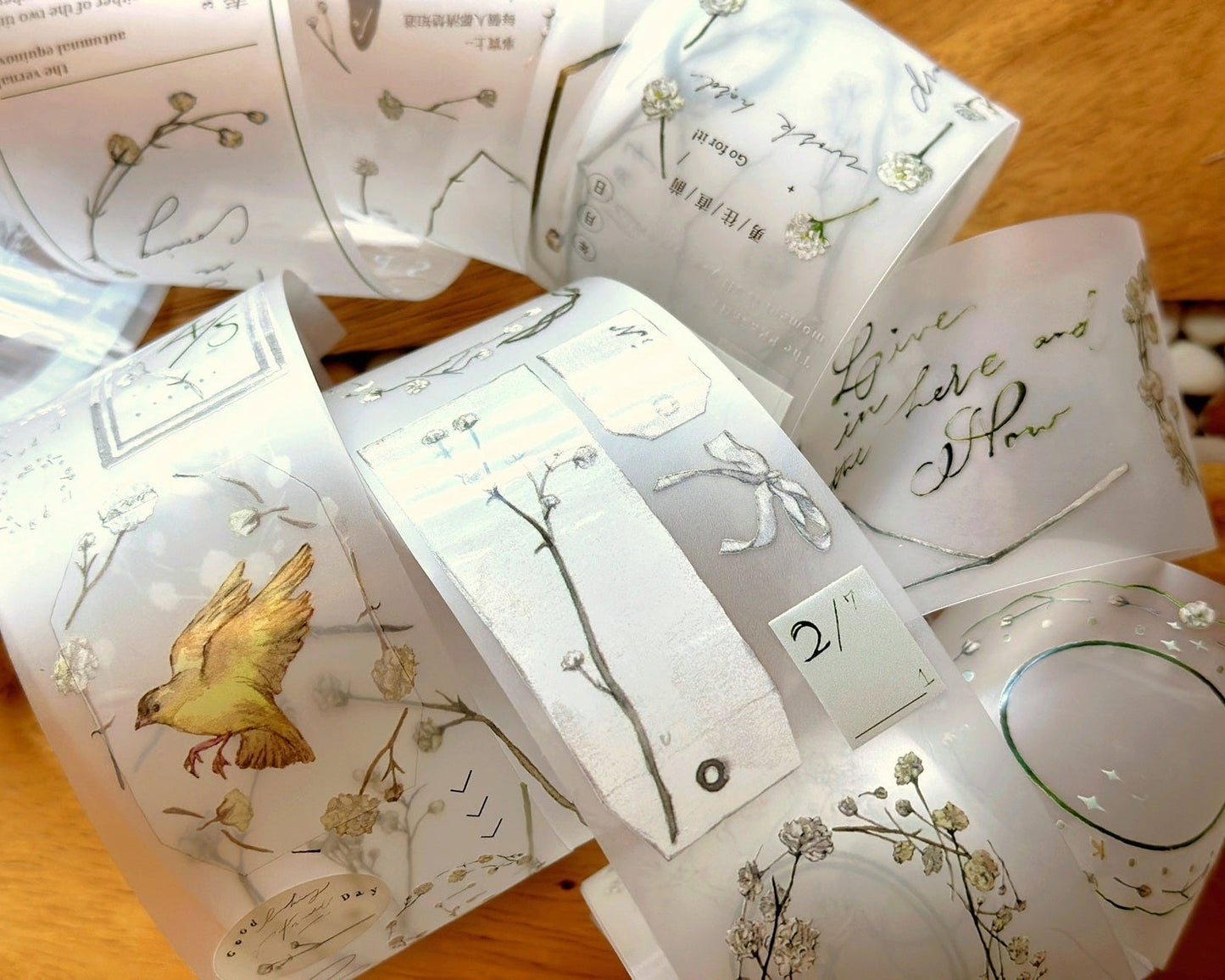 Ursulaloft - Baby's Breath Knot Ring PET tape (5 cm x 333 cm) SAMPLES