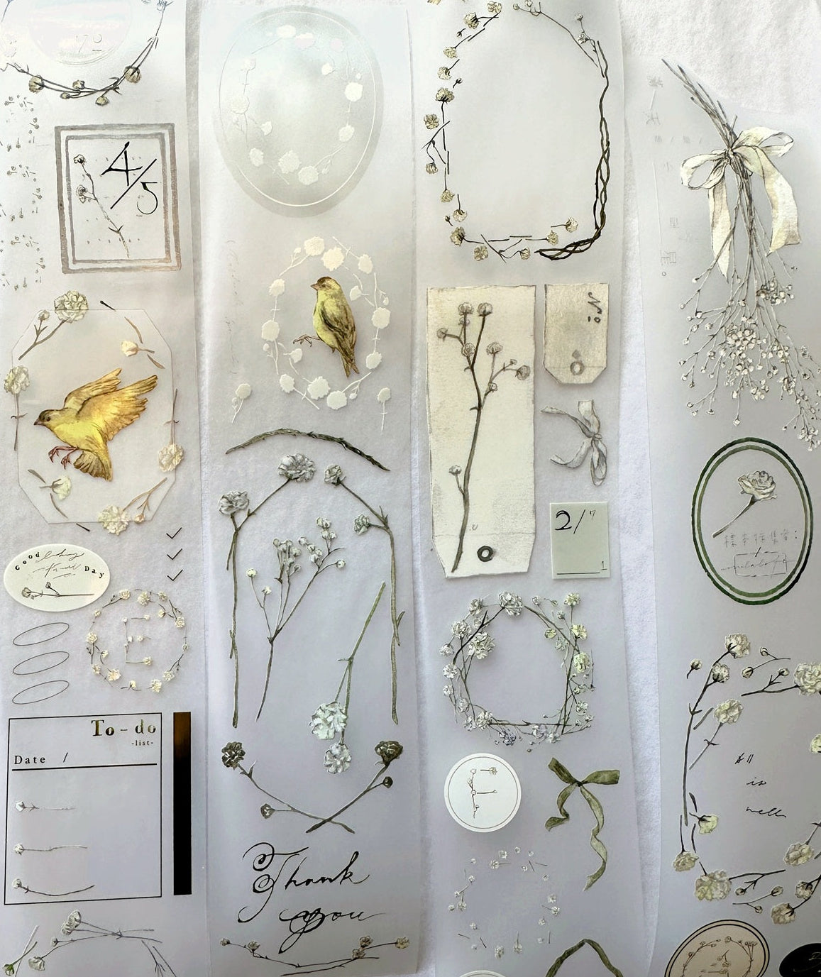 Ursulaloft - Baby's Breath Knot Ring PET tape (5 cm x 333 cm) SAMPLES