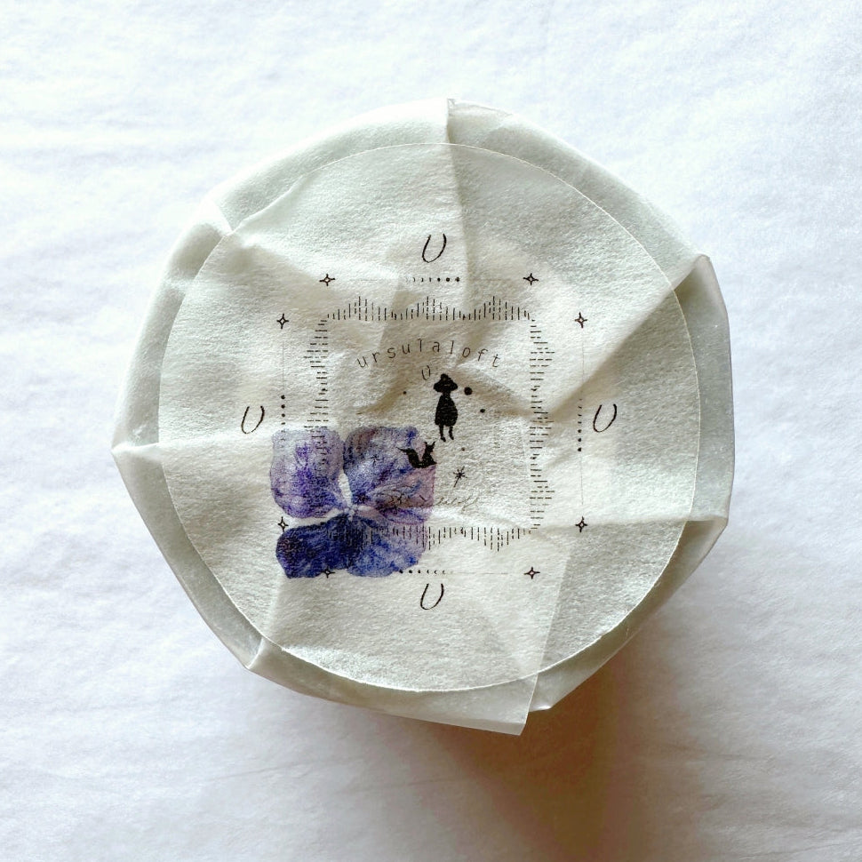 Ursulaloft - Indigo Petals PET tape (4 cm x 150 cm) SAMPLES