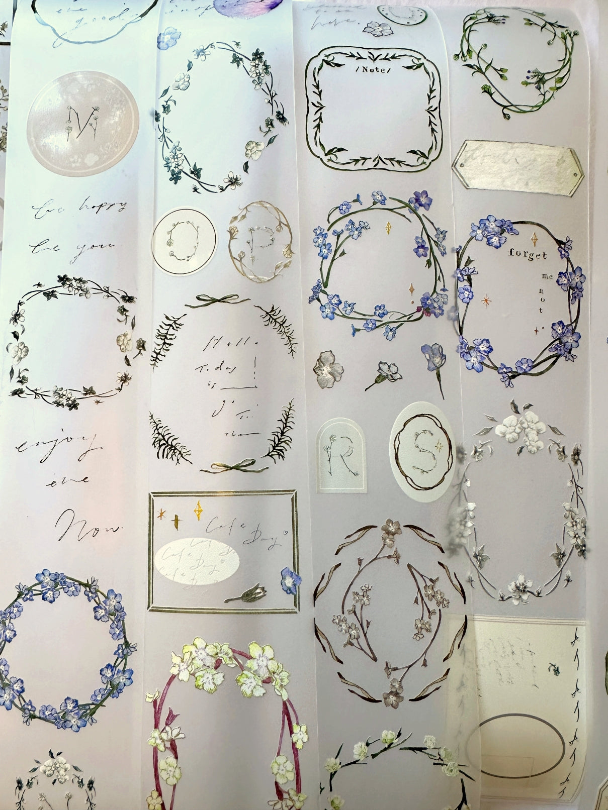 Ursulaloft - Forget Me Not PET tape (5 cm x 333 cm) SAMPLES