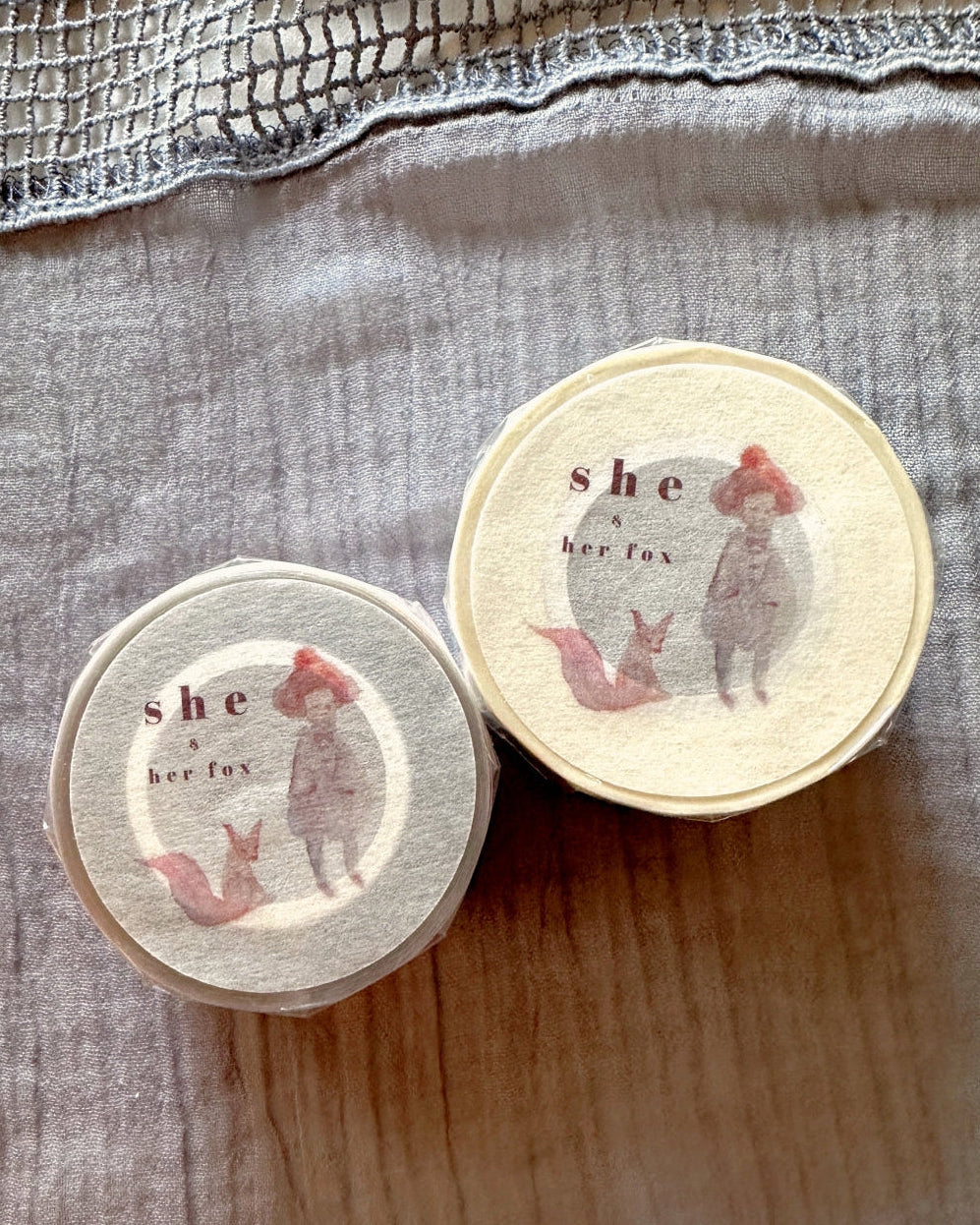 Ursulaloft - Girl & Fox washi & PET tape SAMPLES