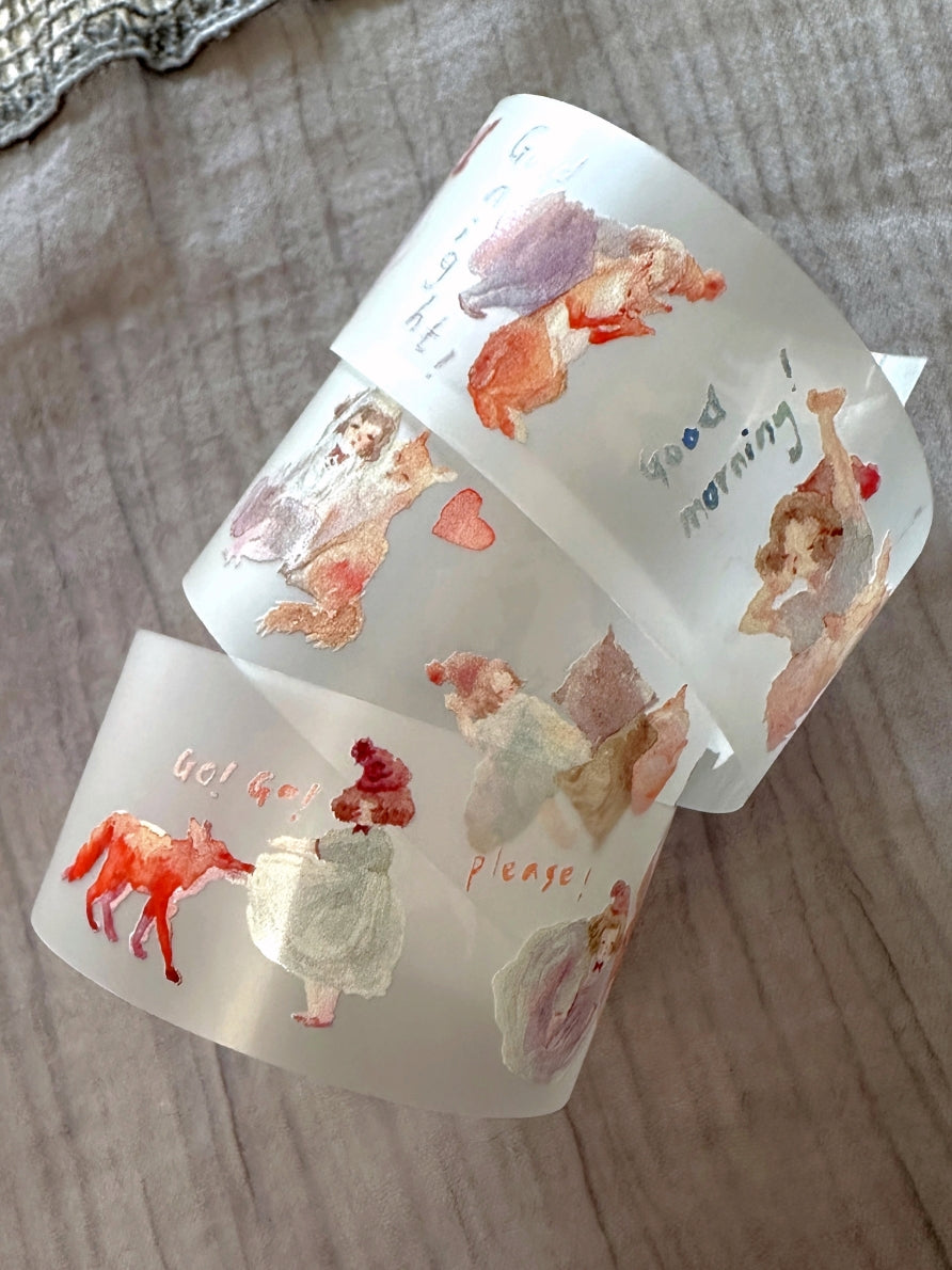 Ursulaloft - Girl & Fox washi & PET tape SAMPLES