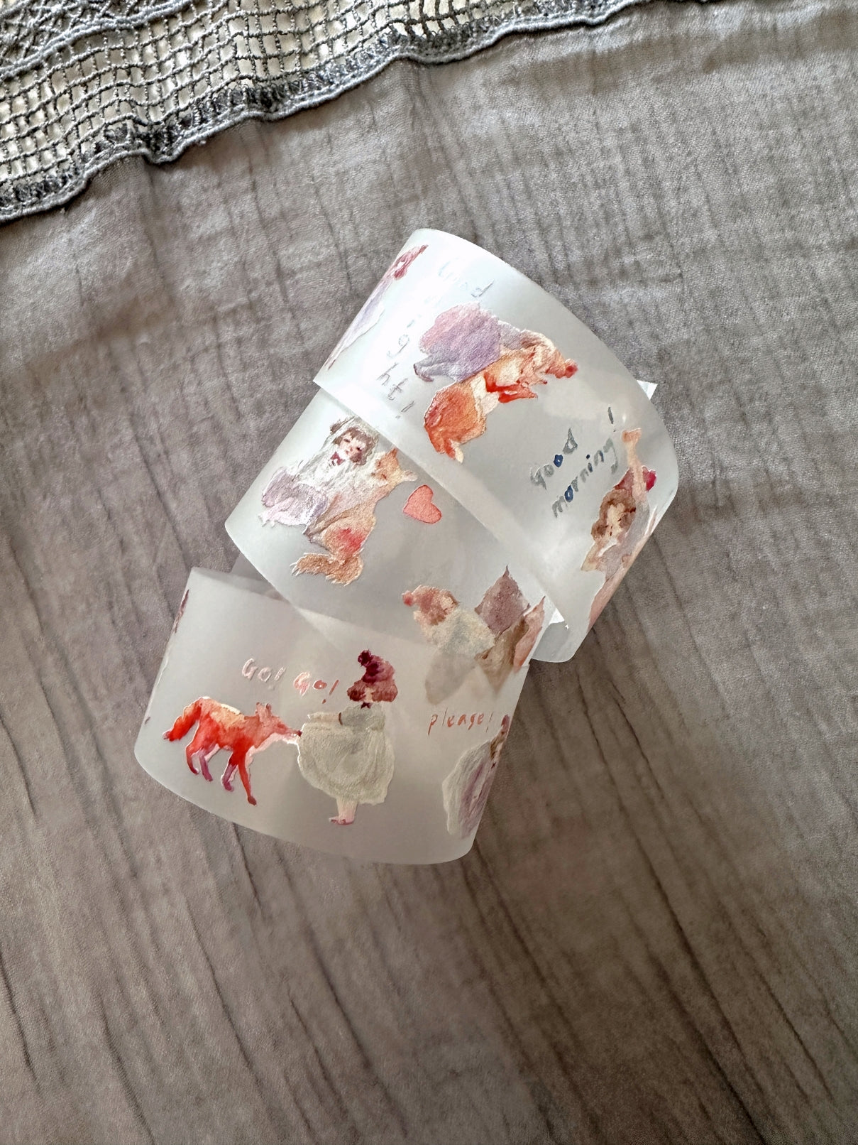 Ursulaloft - Girl & Fox washi & PET tape SAMPLES