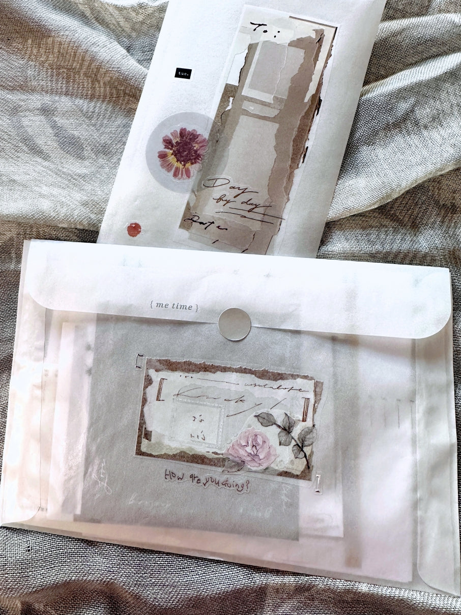Ursulaloft - White Collage PET tape (5 cm x 120 cm) SAMPLES