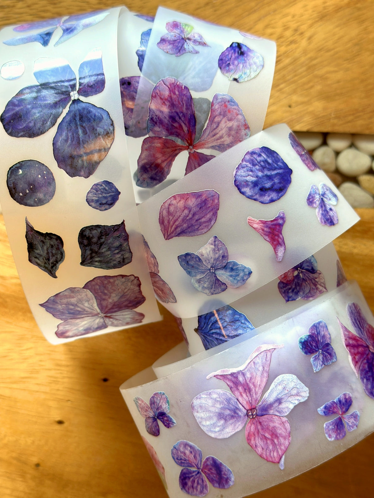 Ursulaloft - Indigo Petals PET tape (4 cm x 150 cm) SAMPLES