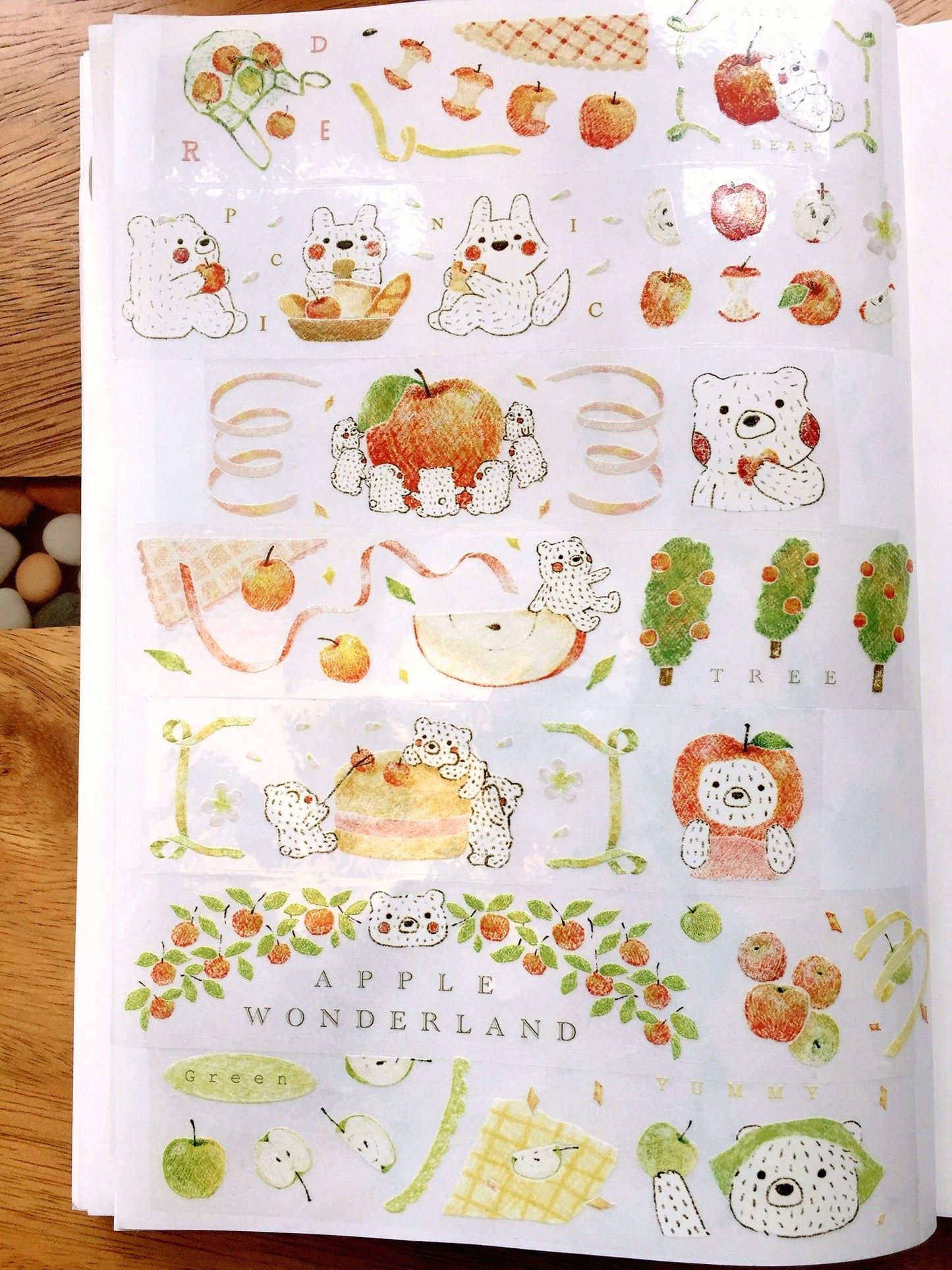 Urtapeprint x Wendy - Apple Wonderland PET tape SAMPLES