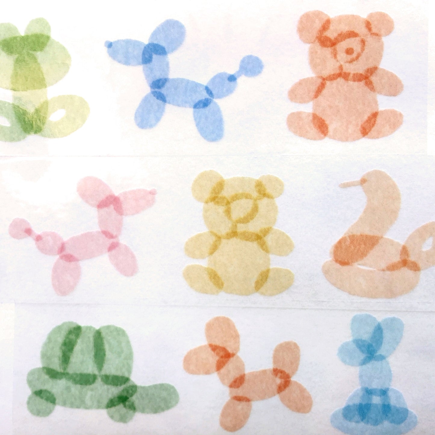 Urtapeprint x Wendy - Balloon Animals PET tape SAMPLES