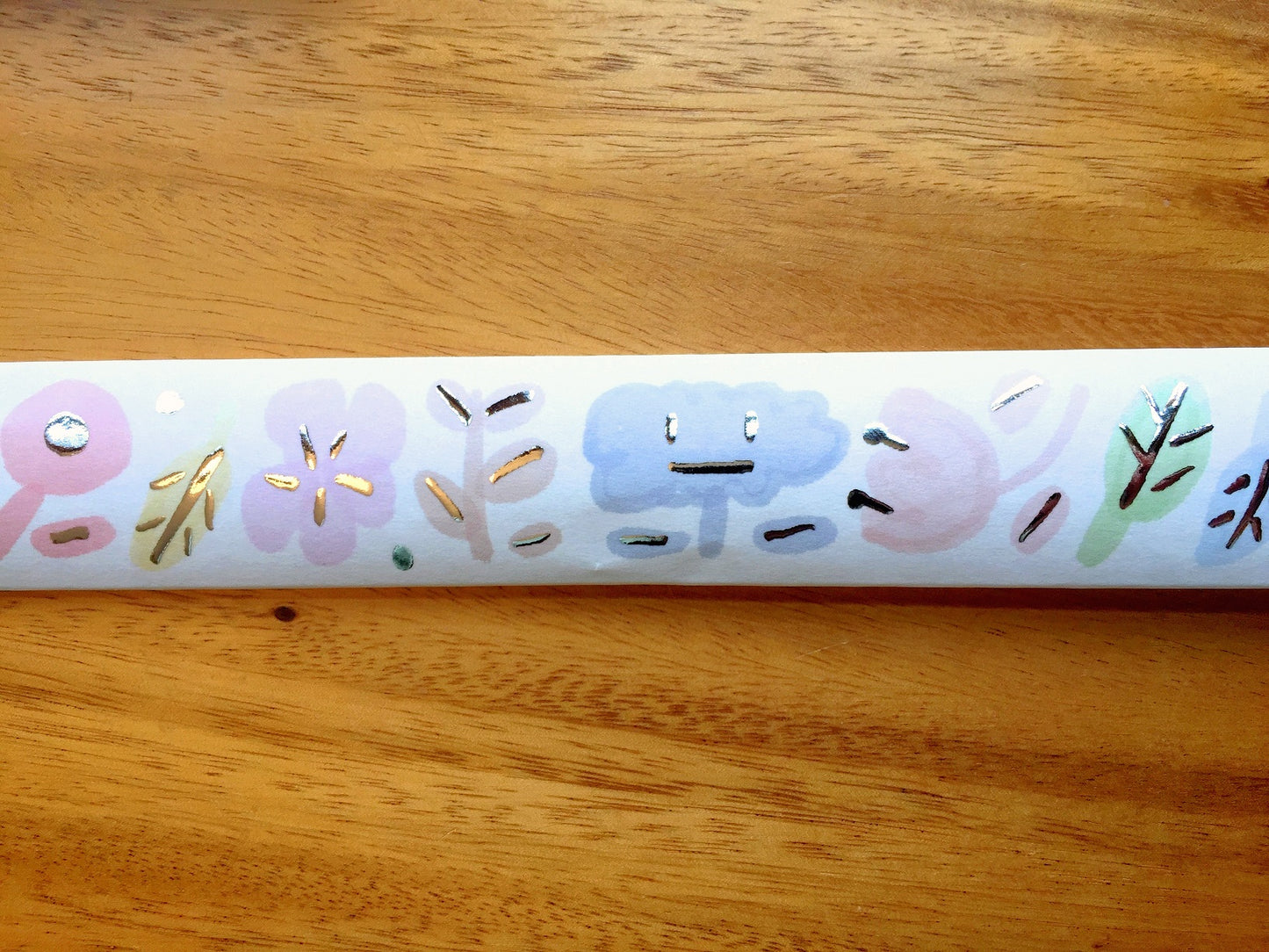 Urtapeprint x Wendy - Garden of Melancholy silver foil washi tape SAMPLES