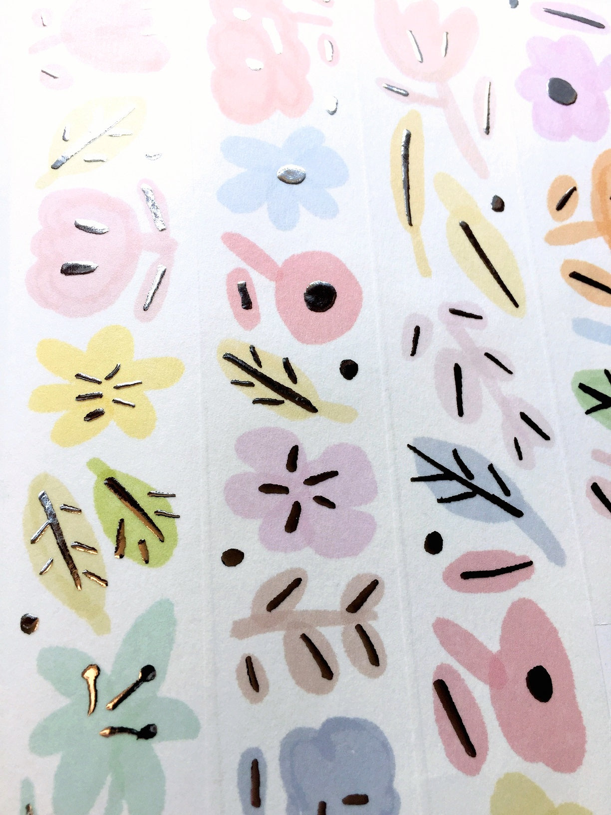 Urtapeprint x Wendy - Garden of Melancholy silver foil washi tape SAMPLES