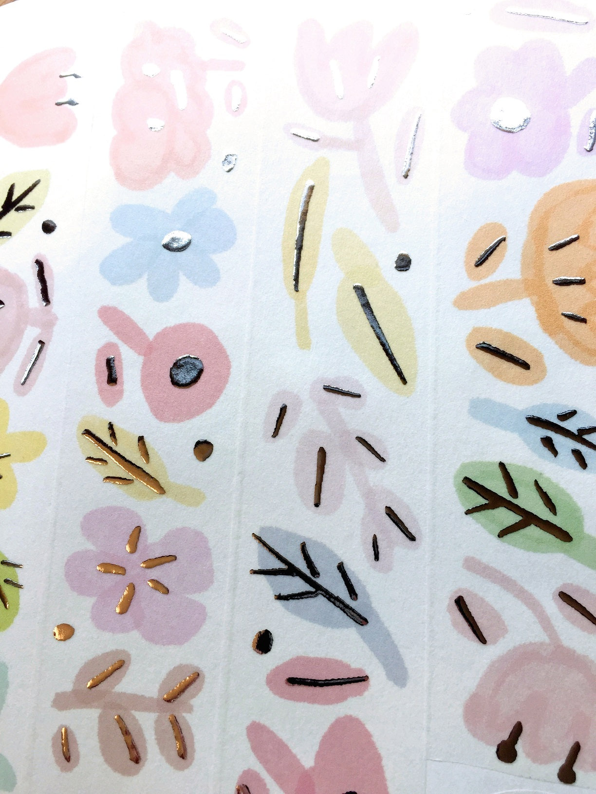 Urtapeprint x Wendy - Garden of Melancholy silver foil washi tape SAMPLES