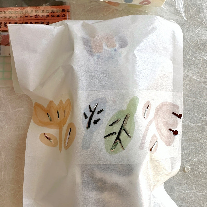 Urtapeprint x Wendy - Garden of Melancholy silver foil washi tape SAMPLES