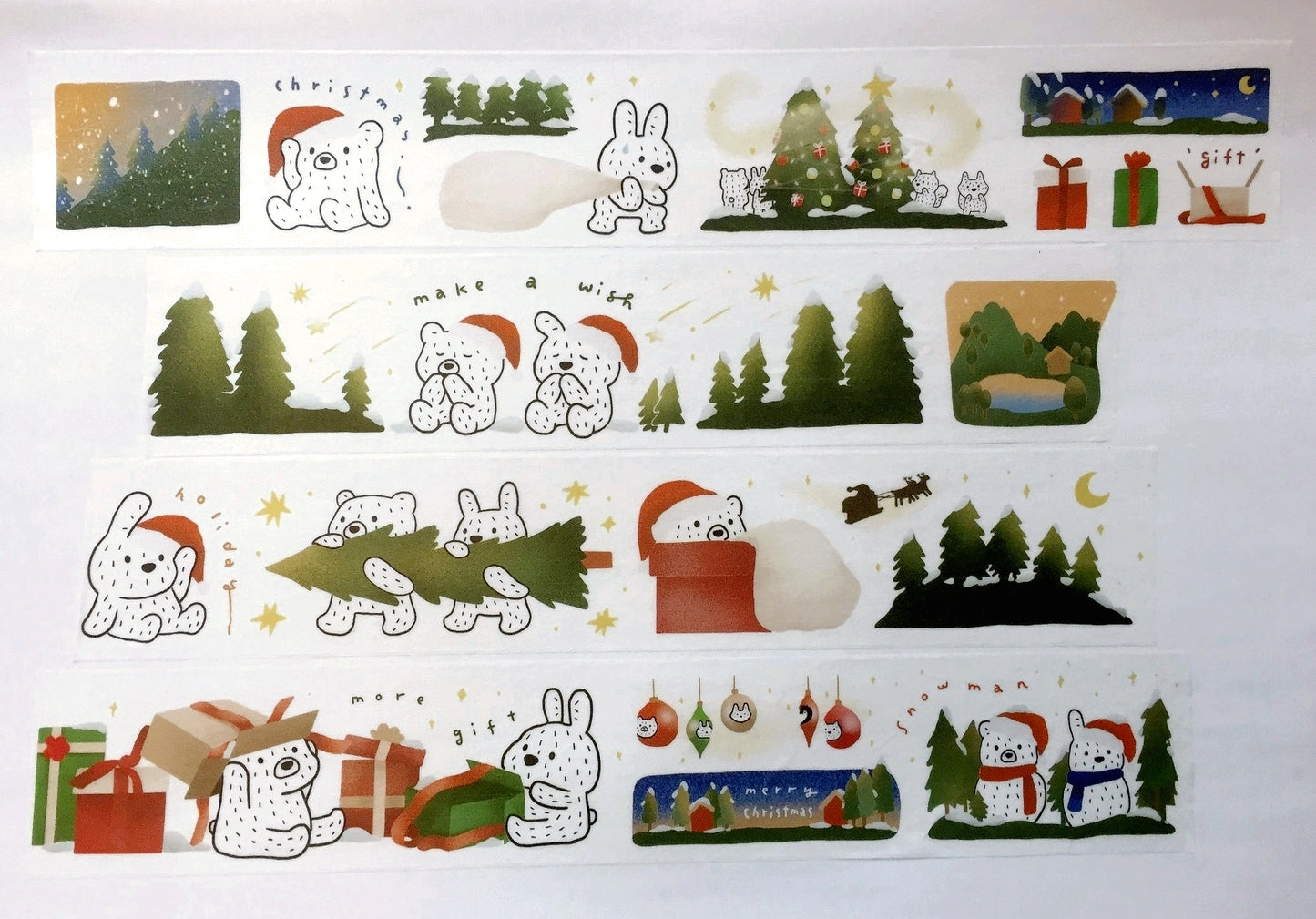 Urtapeprint x Wendy - Party in the Forest washi tape (4 cm x 90 cm) SAMPLES