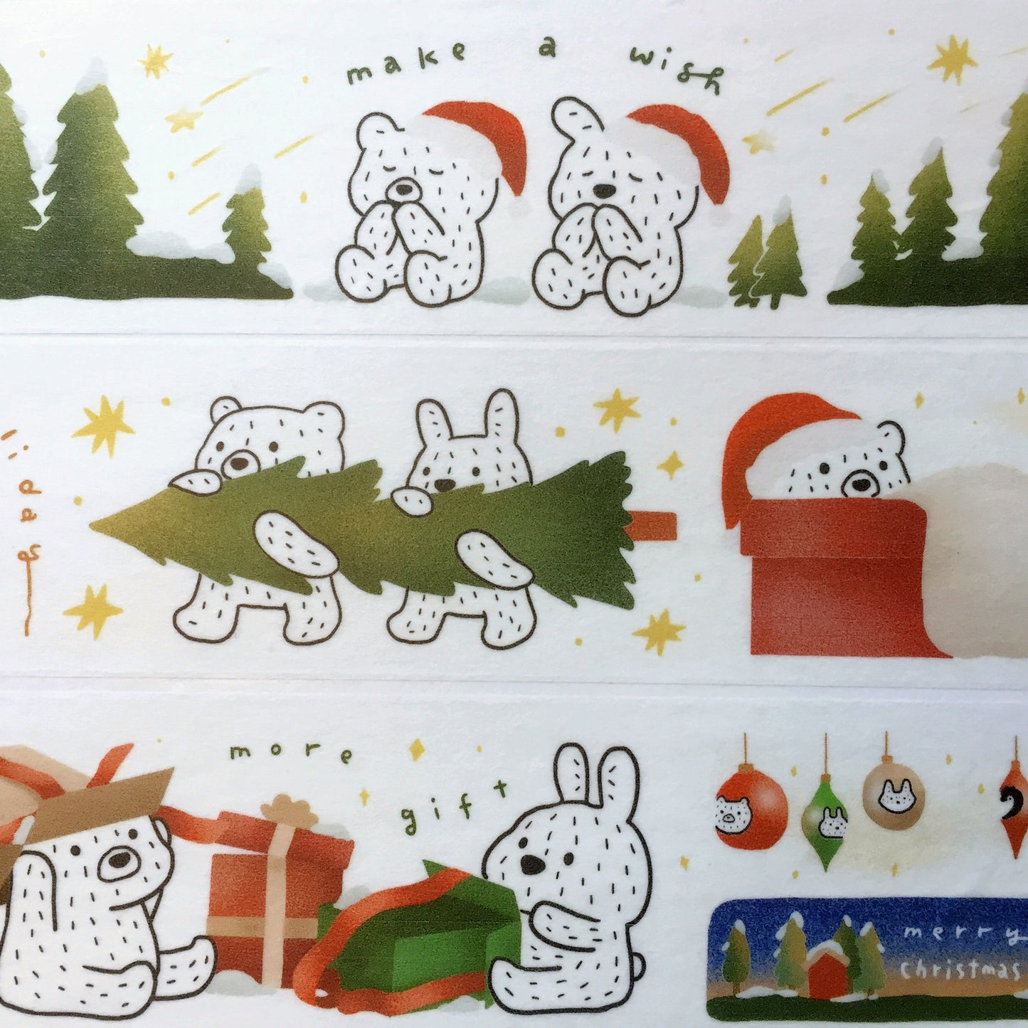 Urtapeprint x Wendy - Party in the Forest washi tape (4 cm x 90 cm) SAMPLES