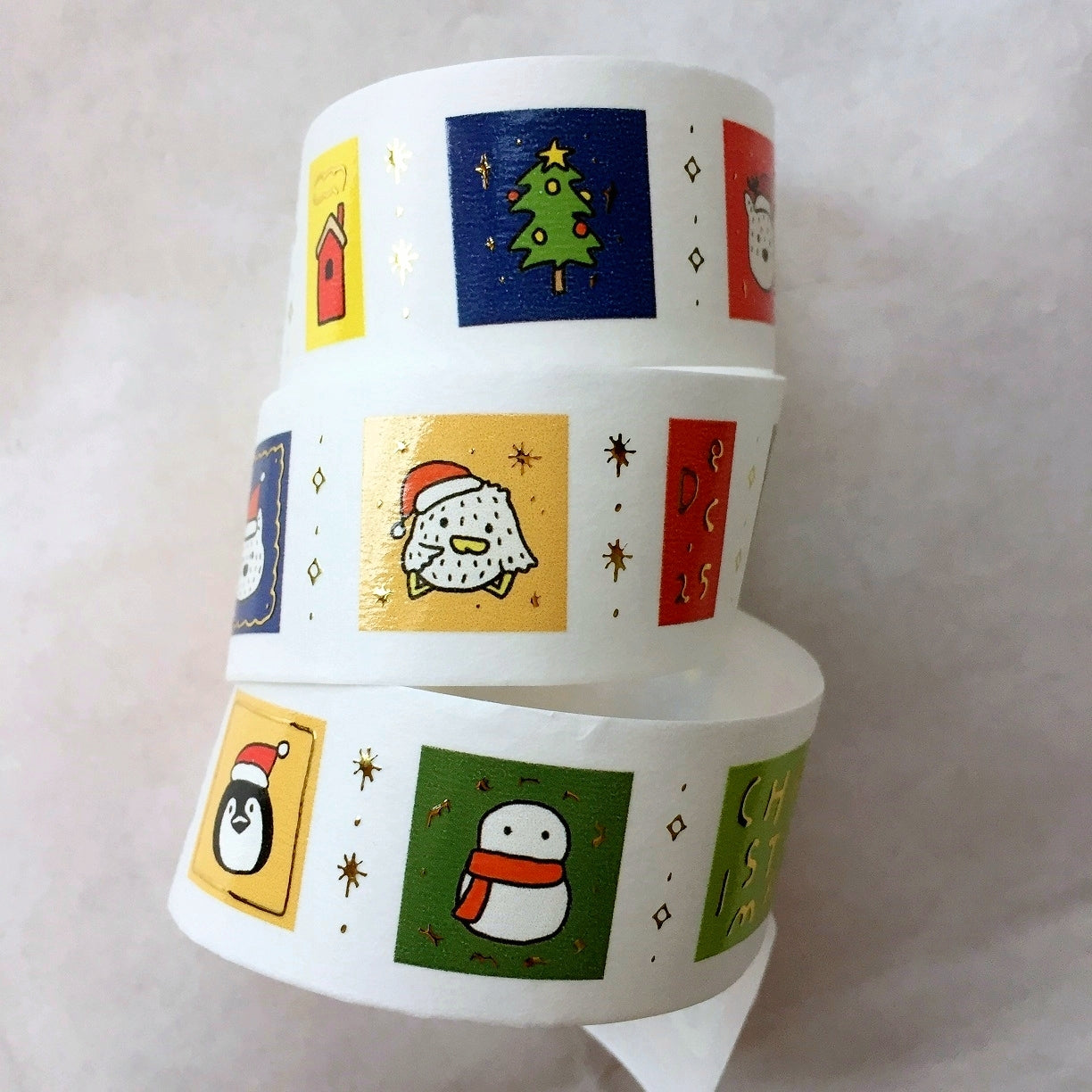 Urtapeprint x Wendy - Easy Xmas bronzed washi tape SAMPLES