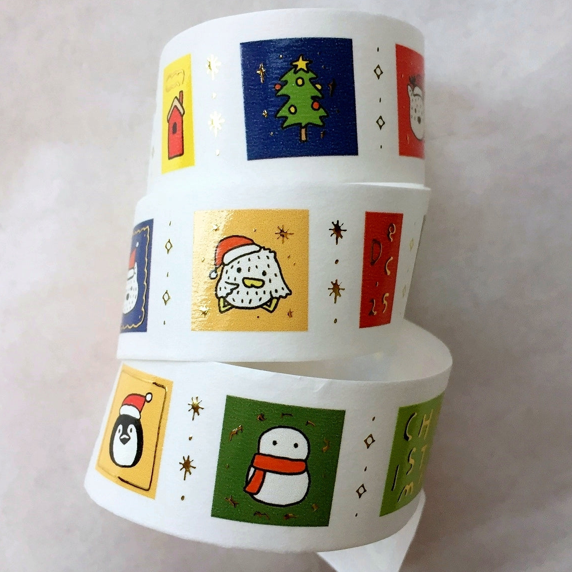 Urtapeprint x Wendy - Easy Xmas bronzed washi tape SAMPLES