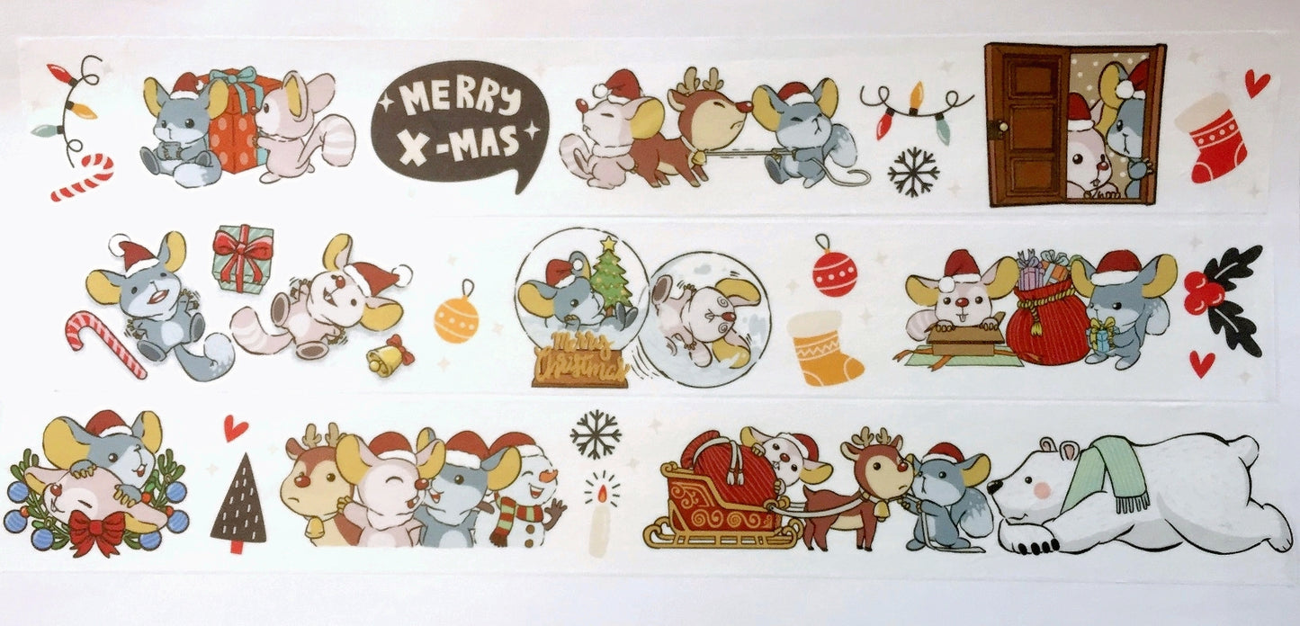 Urtapeprint x Neon - Christmas Preparation washi tape (4 cm x 84 cm) SAMPLES